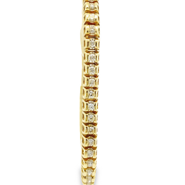 14KY 1.50CTW Diamond Tennis Bracelet