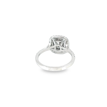 Fancy Brown & White Diamond Double Halo Ring