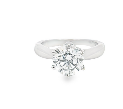 14K White Gold 2.01ct Round Solitaire