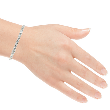 Diamond Scalloped Tennis Bracelet