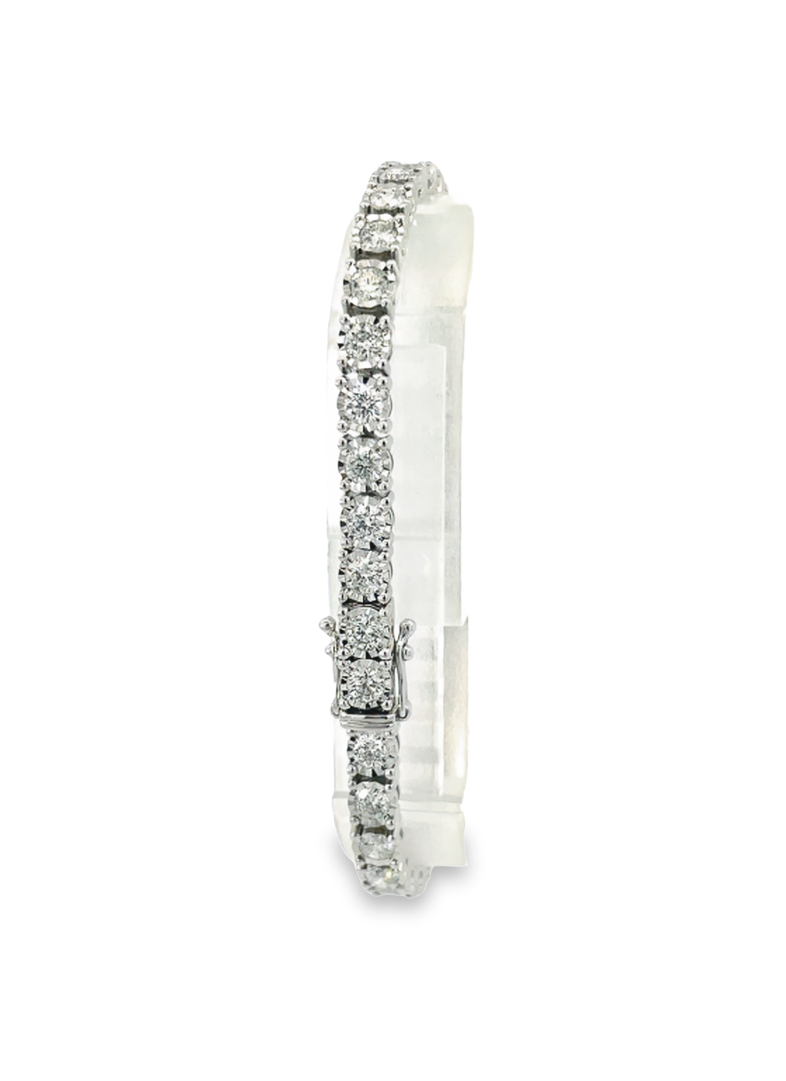 14K White Gold 5.04 CTW Diamond Tennis Bracelet