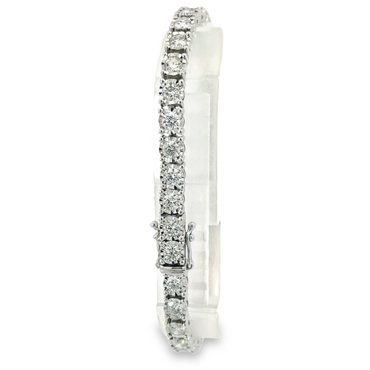 14K White Gold 5.04 CTW Diamond Tennis Bracelet