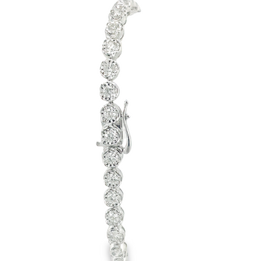 14K White Gold 7.97 CTW Diamond Bracelet