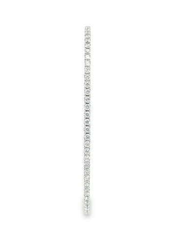 14K White Gold .98 CTW Diamond Flex Bangle