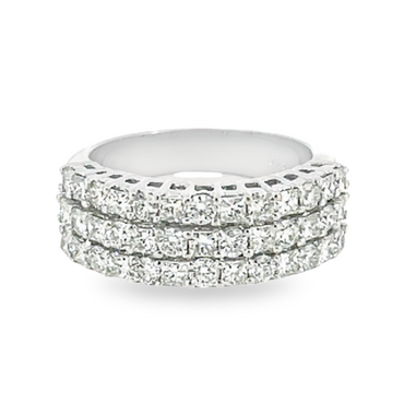 14K White Gold 1.70 CTW Diamond Band