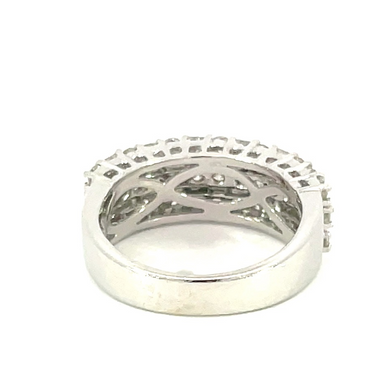 14K White Gold 1.70 CTW Diamond Band