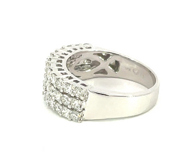 14K White Gold 1.70 CTW Diamond Band