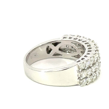 14K White Gold 1.70 CTW Diamond Band
