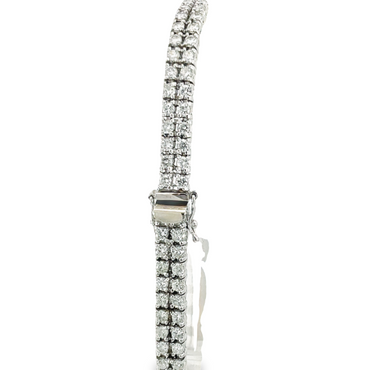4.00ctw Double-Row Diamond Tennis Bracelet