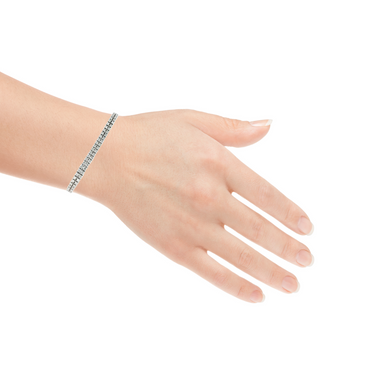 4.00ctw Double-Row Diamond Tennis Bracelet