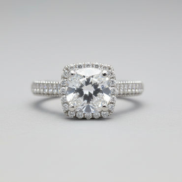 Tacori 18K White Gold Halo