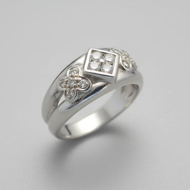 Diamond Floral Geometry Band