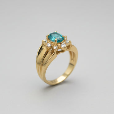 Emerald & Diamond Accent Ring