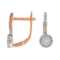 14KR .18CTW Diamond Earrings