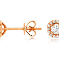 14KR .25CT Diamond Earrings