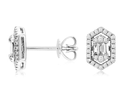 14KW .16CTW Diamond Earrings