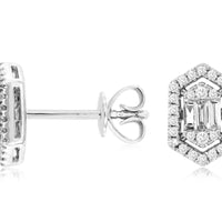14KW .16CTW Diamond Earrings