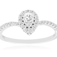 14KW .35CTW Ladies' Diamond Ring