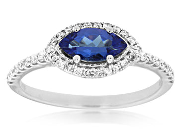 14KW .50CTW Tanzanite & Diamond Ring