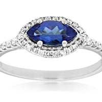 14KW .50CTW Tanzanite & Diamond Ring