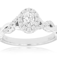 14KW .55CTW Diamond Engagement Ring