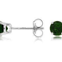 14KW 1.10CT Russalite & Diamond Earrings