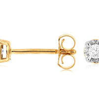 14KY .05CTW Diamond Earrings
