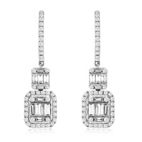 14KW 1.38CTW Diamond Earrings