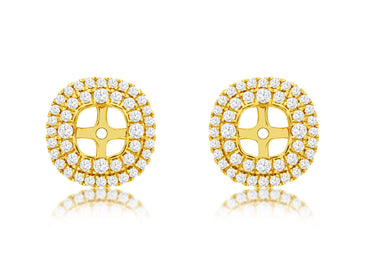 14KY .63CTW Diamond Earring Jackets