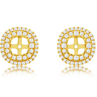 14KY .63CTW Diamond Earring Jackets