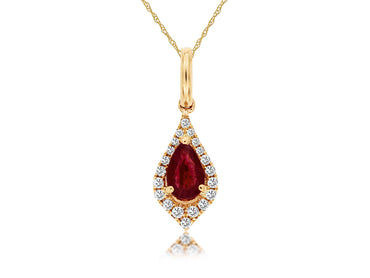 RUBY & DIAMOND PENDANT