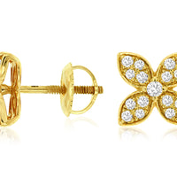 14KY .33CT Diamond Earrings