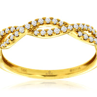 14KY .20CTW Diamond Wedding Band