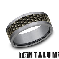 Tantalum Dragon Scale Men's Ring