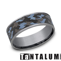Tantalum Camo Men's Ring