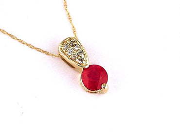 RUBY & DIAMOND PENDANT