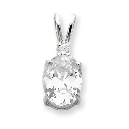 Sterling Silver CZ Pendant