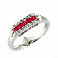 14KW .28CTW Ruby & Diamond Ring