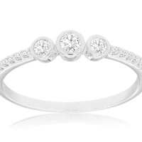 14KW .22CTW Diamond Engagement Ring