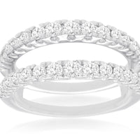 14KW .98CTW Ladies' Diamond Insert Ring