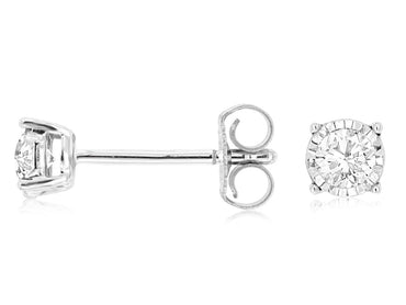 14KW .25CTW Diamond Earrings