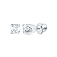 14KW .05CTW Diamond Solitaire Earrings