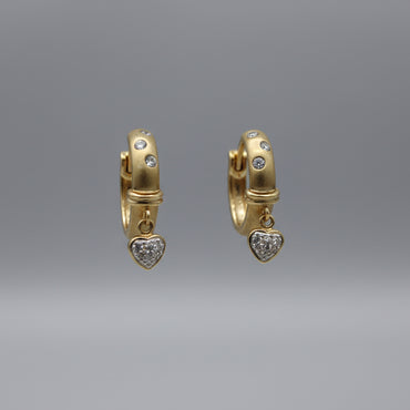 Starburst & Heart Drop Hoops