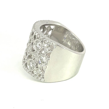 18K White Gold 2.27CTW Fancy Diamond Ring