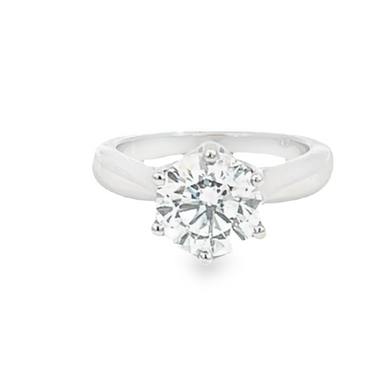 14K White Gold 2.01ct Round Solitaire