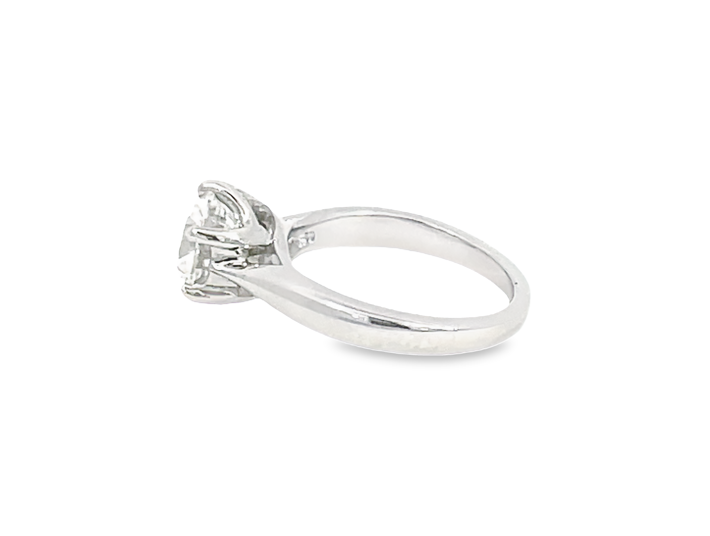 14K White Gold 2.01ct Round Solitaire