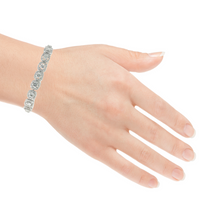 14KW 14.95CTW Diamond Halo Bracelet