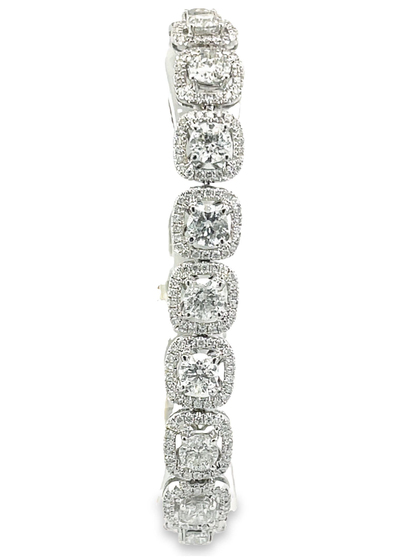 14KW 14.95CTW Diamond Halo Bracelet