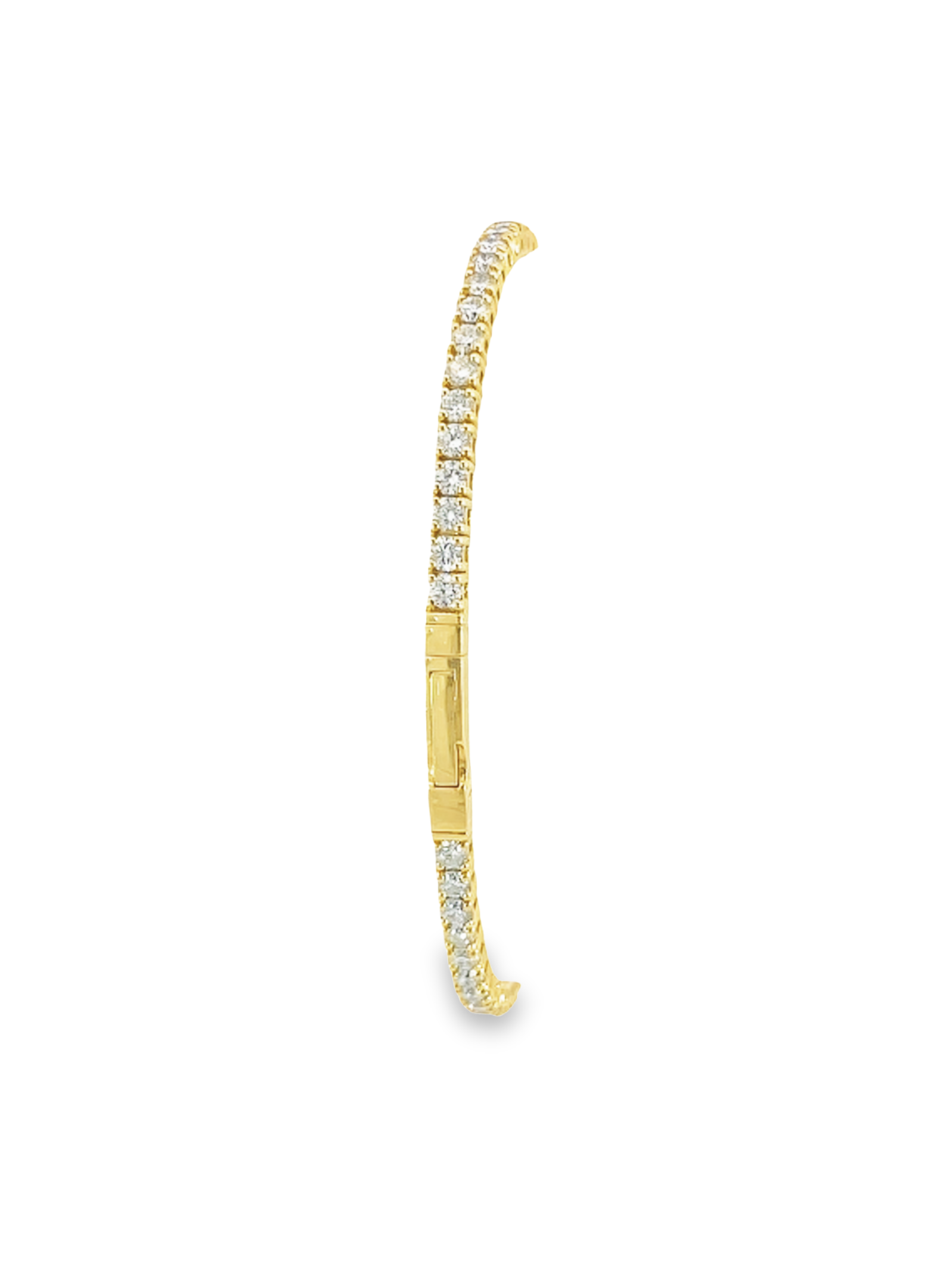 18K Yellow Gold 3.43 CTW Diamond Flex Bracelet