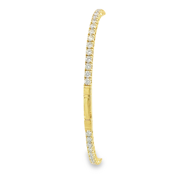 18K Yellow Gold 3.43 CTW Diamond Flex Bracelet